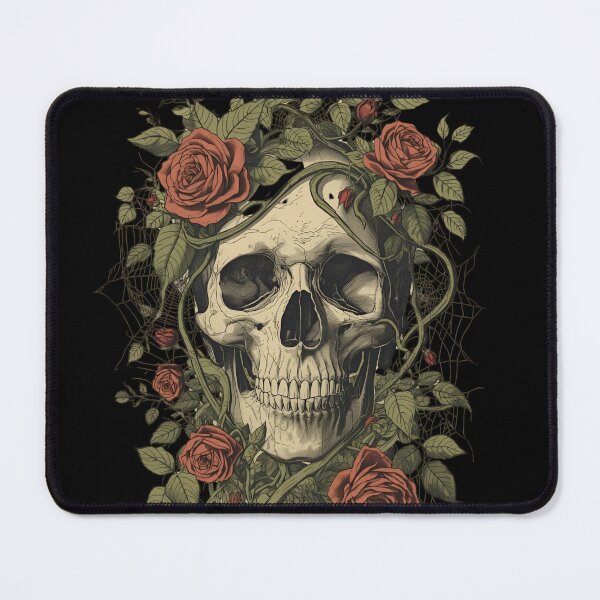 Item preview, Baroque Floral Skull Composition designed and sold by ChicTrendz.