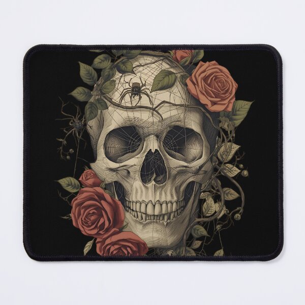 Item preview, Botanical Skull with Sepia Roses designed and sold by ChicTrendz.
