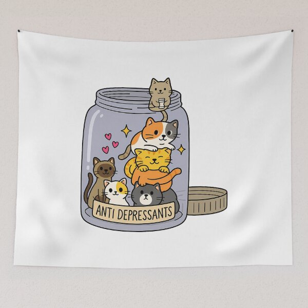 Item preview, Antidepressant cats designed and sold by stephenflashart.