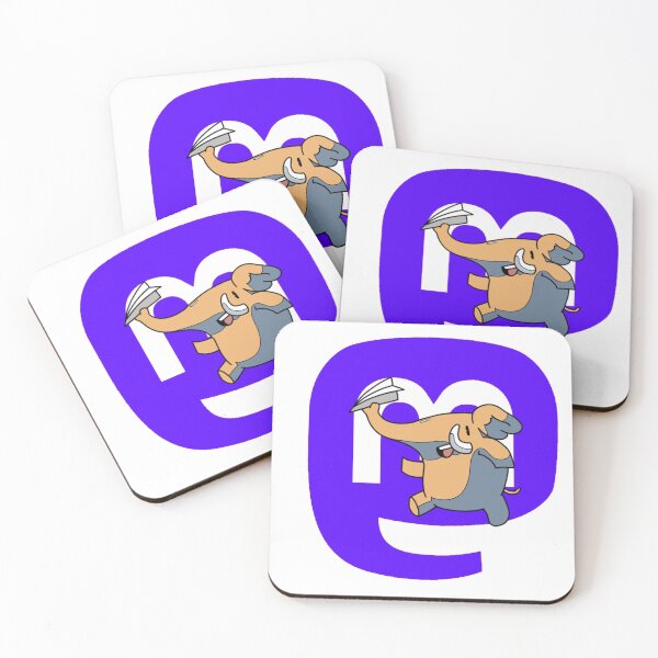 Item preview, Mastodon App Mascot designed and sold by JJNameArt.