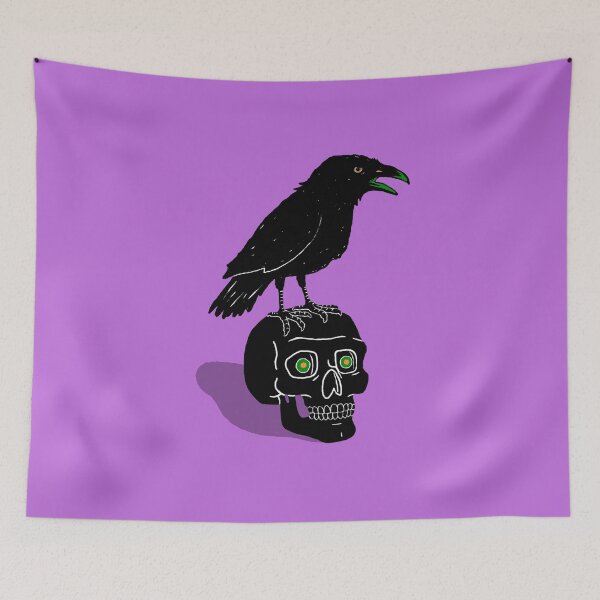 Item preview, Crow and skull designed and sold by seancarolan.