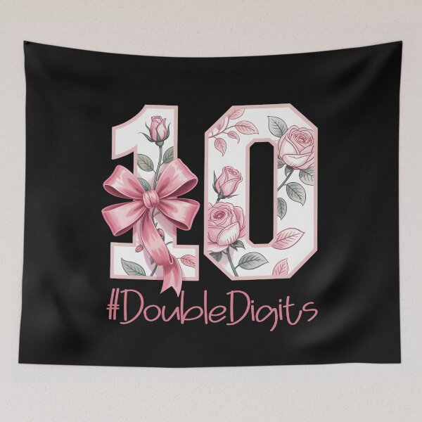 Item preview, 10th Birthday Girl Pink Coquette Bow 10 Year Old Aesthetic designed and sold by clothesy7.