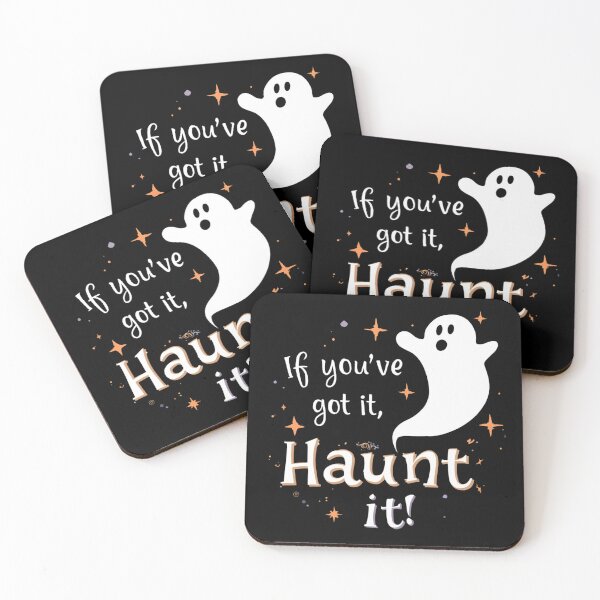 Item preview, Flirty Ghost Halloween Quote Art designed and sold by ChicTrendz.