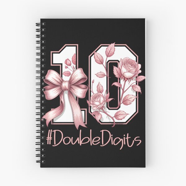 Item preview, Happy Tenth Birthday Girl Pink Coquette Bow Turning Age 10 designed and sold by clothesy7.
