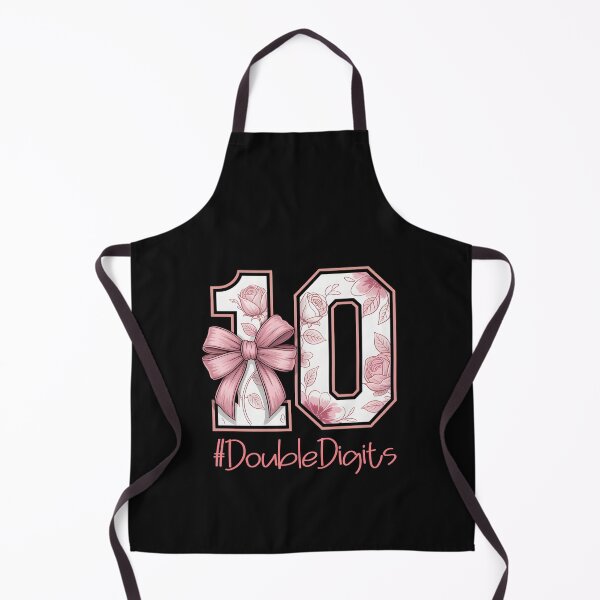 Item preview, Double Digits Birthday Girl 10th Pink Coquette Bow For Girls designed and sold by clothesy7.