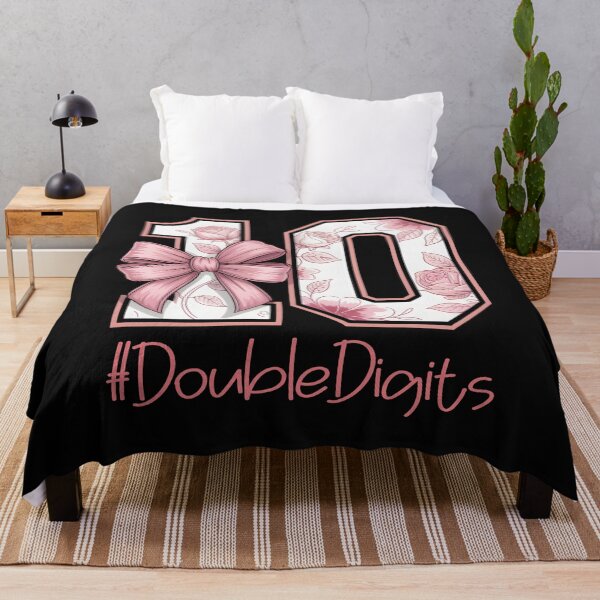 Item preview, Double Digits Birthday Girl 10th Pink Coquette Bow For Girls designed and sold by clothesy7.