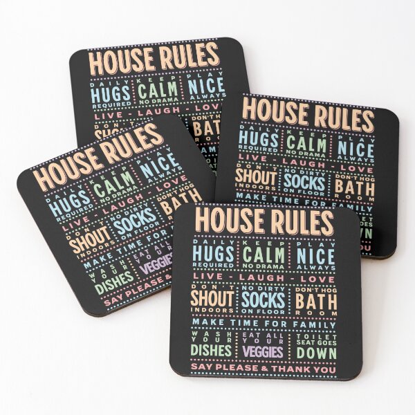 Item preview, Funny House Rules Sign - Humoros Home Décor & Gift Idea designed and sold by Rhu Creations.