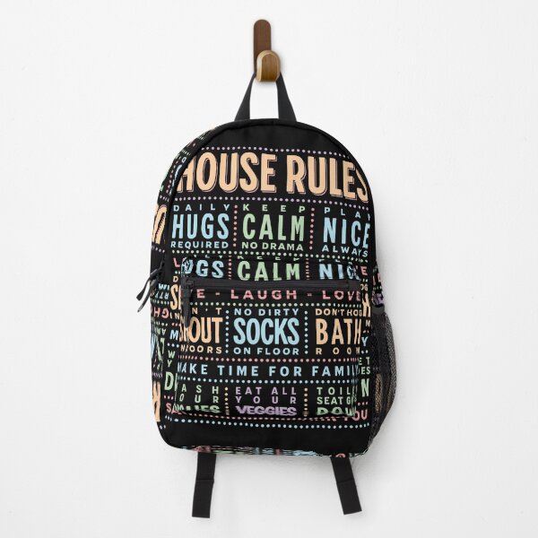 Item preview, Funny House Rules Sign - Humoros Home Décor & Gift Idea designed and sold by Rhu Creations.