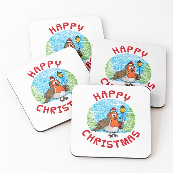 Item preview, Christmas Carol Singing Robin Musician Xmas Music Teacher designed and sold by doodlerob.