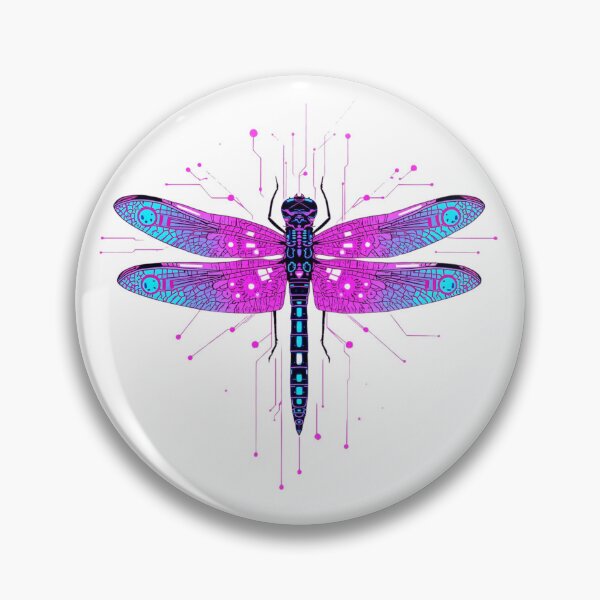 Item preview, Cyber Dragonfly – Neon Tech Insect Futuristic Design designed and sold by Activity01.
