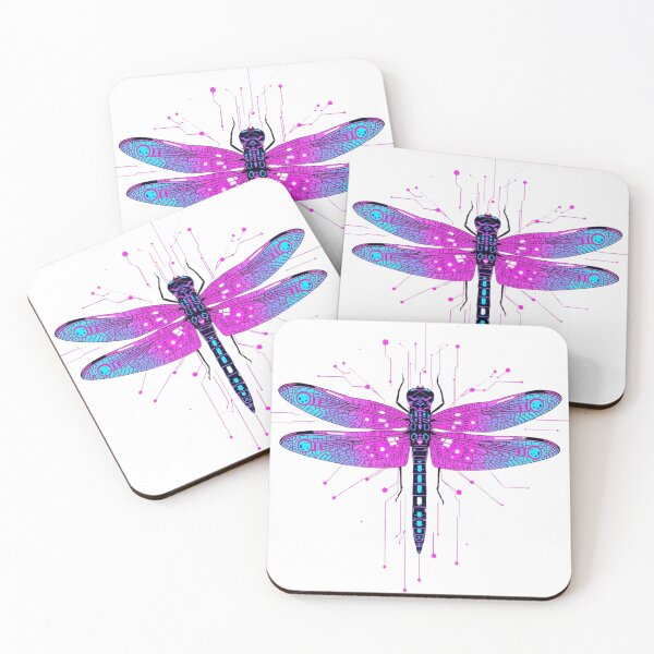 Item preview, Cyber Dragonfly – Neon Tech Insect Futuristic Design designed and sold by Activity01.