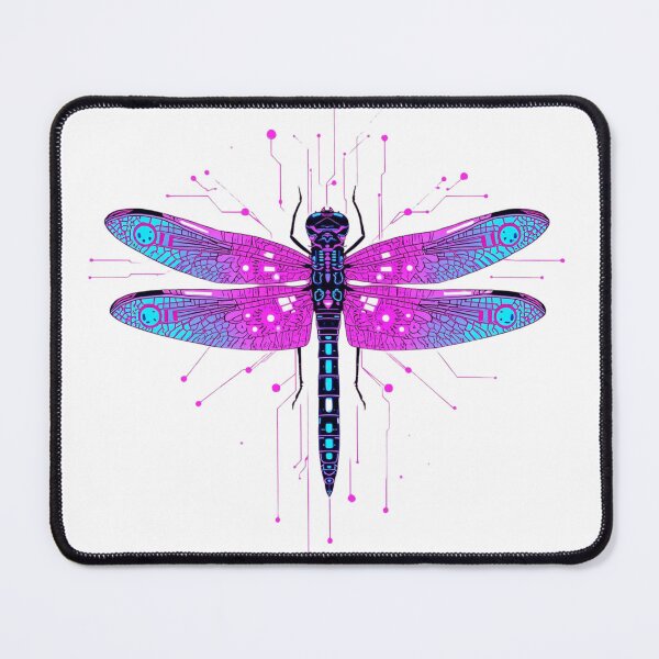 Item preview, Cyber Dragonfly – Neon Tech Insect Futuristic Design designed and sold by Activity01.