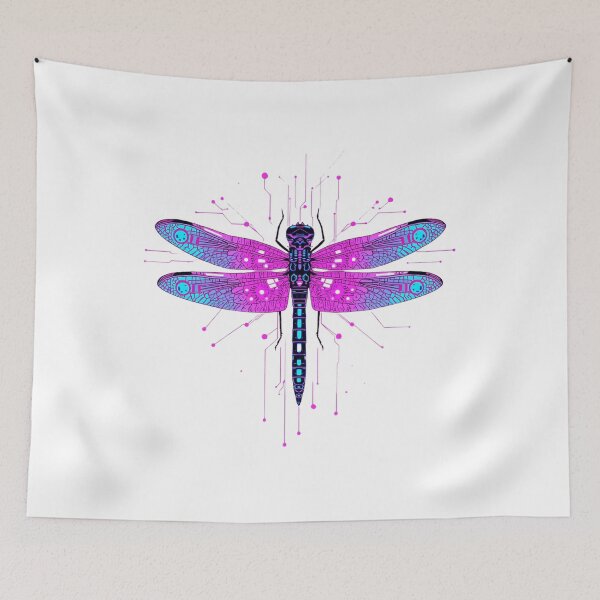 Item preview, Cyber Dragonfly – Neon Tech Insect Futuristic Design designed and sold by Activity01.