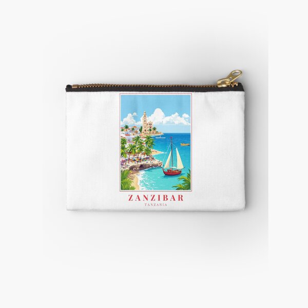 Item preview, Zanzibar Tanzania Illustration – Stone Town Streets, Dhow Boats & Swahili Island Culture designed and sold by MapMyMiles.