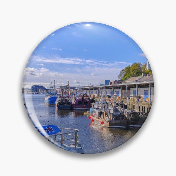 Item preview, Colourful Fishing Boats at North Shields Fish Quay designed and sold by Violaman.