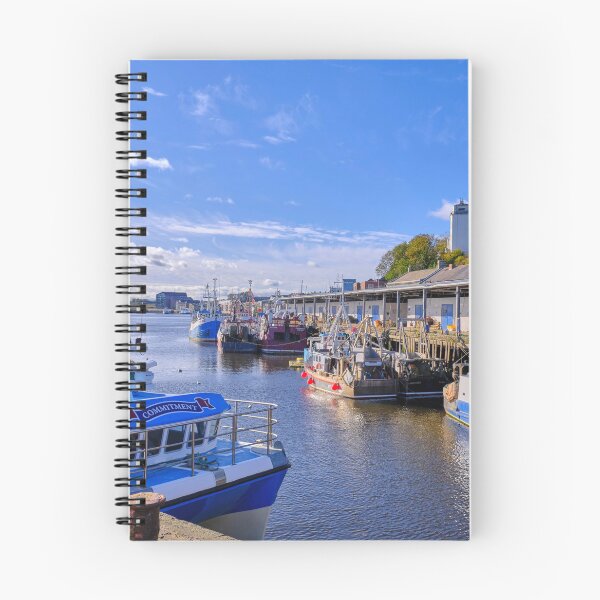 Item preview, Colourful Fishing Boats at North Shields Fish Quay designed and sold by Violaman.