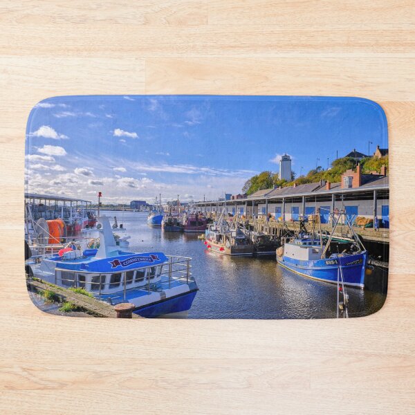 Item preview, Colourful Fishing Boats at North Shields Fish Quay designed and sold by Violaman.