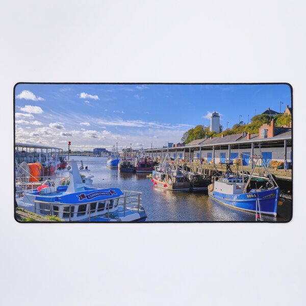 Item preview, Colourful Fishing Boats at North Shields Fish Quay designed and sold by Violaman.