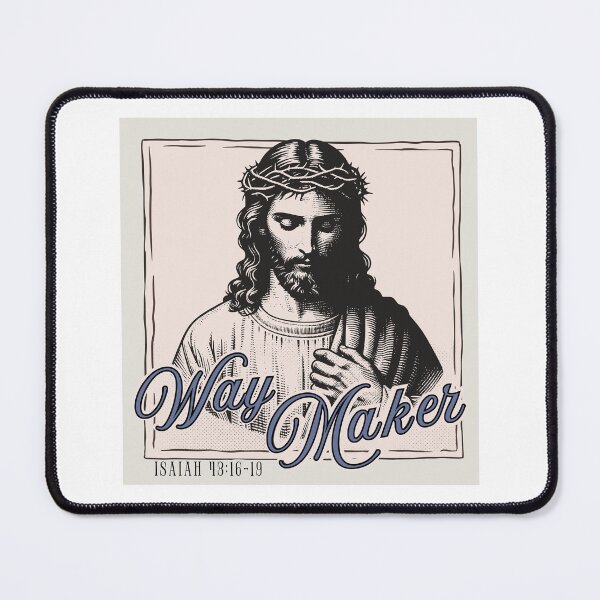 Item preview, Jesus: WAY MAKER - Isaiah 43:16-19 - in Cobalt Blue designed and sold by Holy Coast Threads (Formerly ChristianFlower).