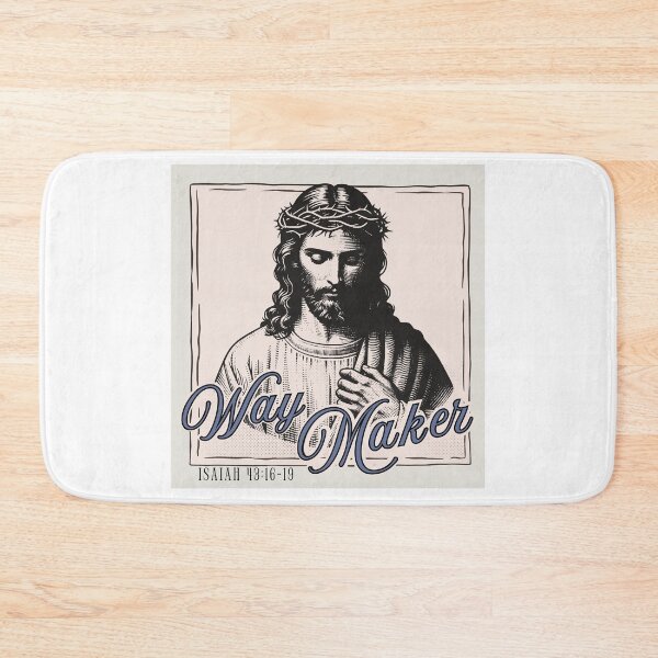 Item preview, Jesus: WAY MAKER - Isaiah 43:16-19 -  in Cobalt Blue designed and sold by Holy Coast Threads (Formerly ChristianFlower).