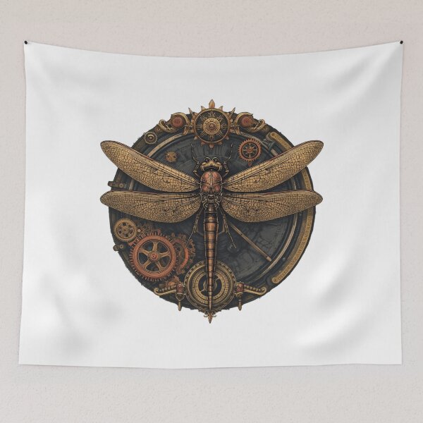 Item preview, Steampunk Dragonfly – Vintage Clockwork Mechanica Art designed and sold by Activity01.