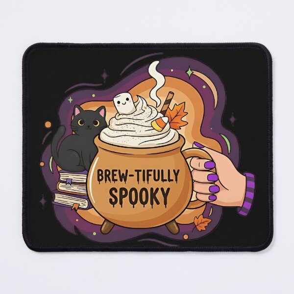Item preview, Brew-tifully Spooky Coffee | Funny Halloween Pumpkin Spice Latte designed and sold by The-Daily-Drape.