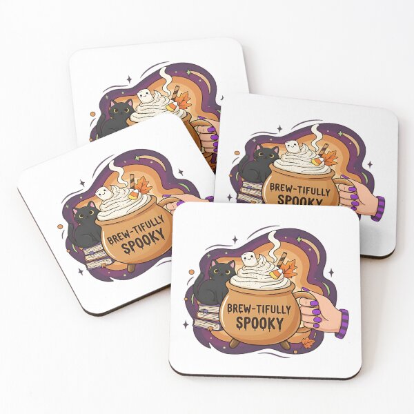 Item preview, Brew-tifully Spooky Coffee | Funny Halloween Pumpkin Spice Latte designed and sold by The-Daily-Drape.