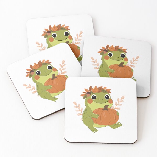 Item preview, Autumn Frog with Pumpkin designed and sold by CraftachicDsgn.