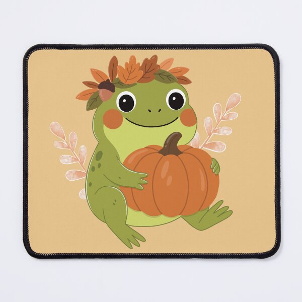 Item preview, Autumn Frog with Pumpkin designed and sold by CraftachicDsgn.