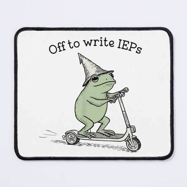 Item preview, Funny Frog Wizard Riding Scooter Off to Write IEPs T-Shirt designed and sold by MariCanal.