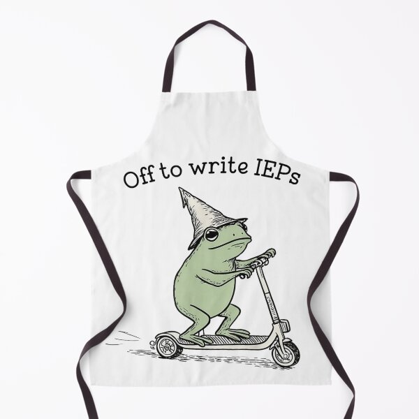 Item preview, Funny Frog Wizard Riding Scooter Off to Write IEPs T-Shirt designed and sold by MariCanal.
