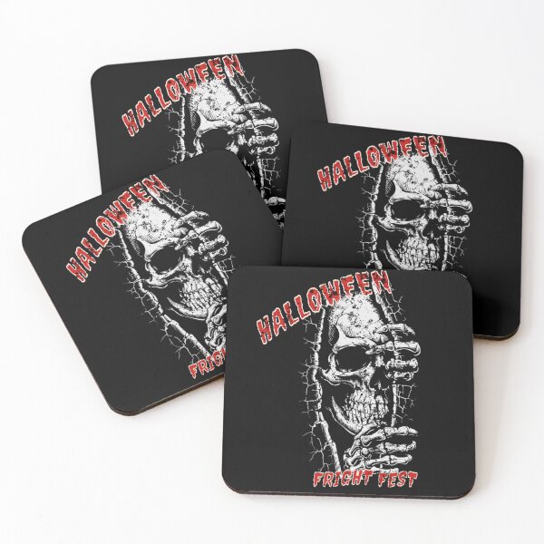Item preview, Halloween Fright Fest Spooky Skull Graphic Tee Design designed and sold by MariCanal.