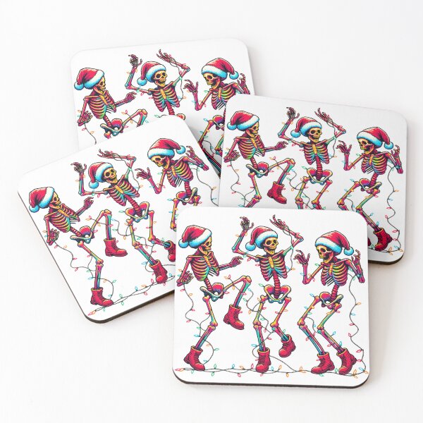 Item preview, Skeleton Christmas, Christmas Dancing Skeleton, Christmas, Christmas Lights, Merry Christmas designed and sold by toongstudio.
