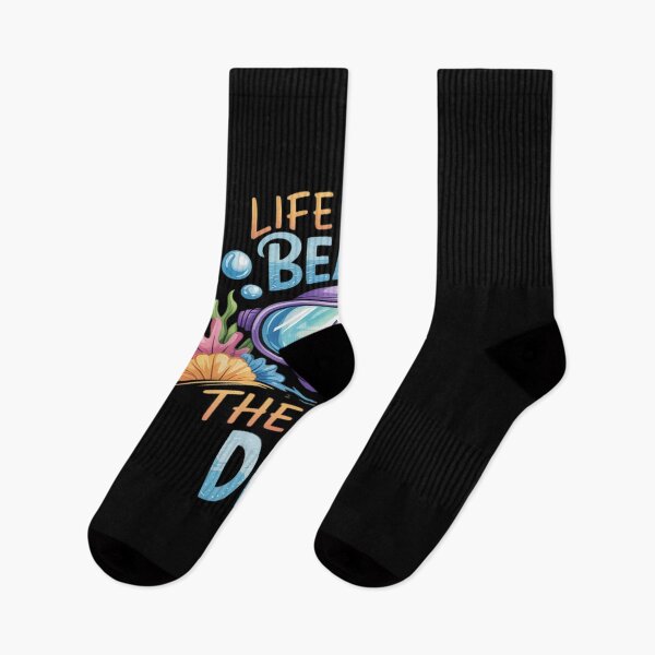 Item preview, Life Is A Beach Then You Dive, Fun Scuba Diver Ocean designed and sold by MinaReinger.