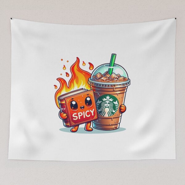 Item preview, I Like My Books Spicy & My Coffee Icy designed and sold by PedroStyle.