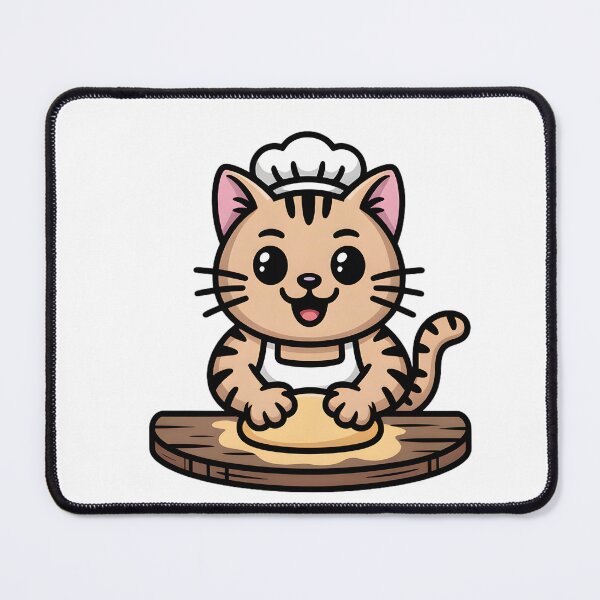 Item preview, Funny Baker Cat Making Biscuits designed and sold by Mr-wow.
