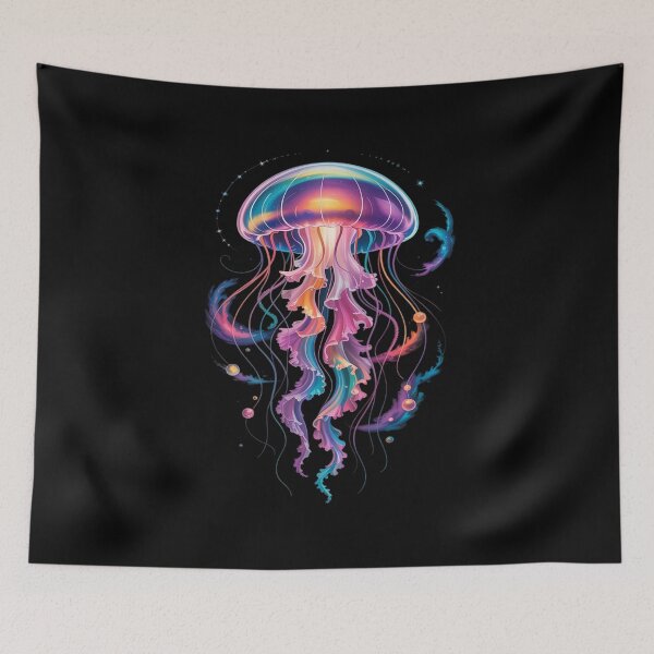 Item preview, Jellyfish Ocean Animal Scuba Diving Rainbow Jelly Fish designed and sold by AmparoBoyle.