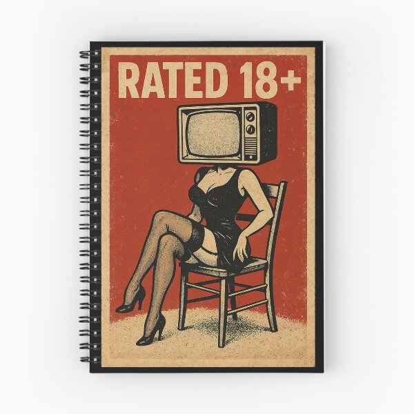 Item preview, Screen-Head Pinup — Retro Graphic Poster designed and sold by The Devil's Bargain.