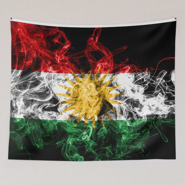 Item preview, Kurdistan Smoke Flag – Spirit of Resistance designed and sold by Avakurd.