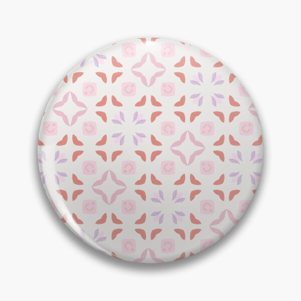 Item preview, Soft pastel geometric floral pattern on light background designed and sold by juthamas8426.