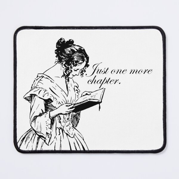 Item preview, Just one more chapter. Woman reading designed and sold by tinyhousedzns.
