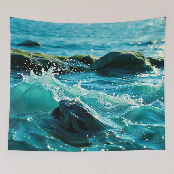 Item preview, OceanSpirits & CosmicFlow – A wave of motion between StarWhisper, DeepBlue & poetic turbulence designed and sold by FotoworldEdel.