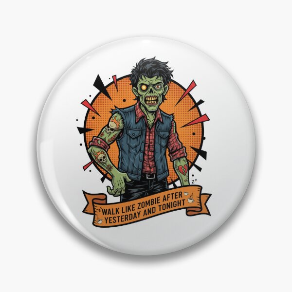Item preview, WALK LIKE ZOMBIE AFTER YESTERDAY AND TONIGHT - Funny Zombie Mode T-Shirt designed and sold by KonLeone.