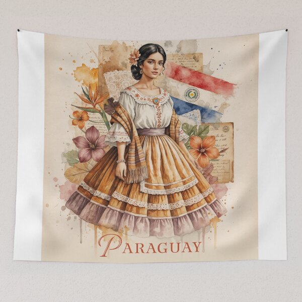 Item preview, Paraguayan Elegance: A Tribute to Tradition and National Pride designed and sold by ForeverPrintsOK.