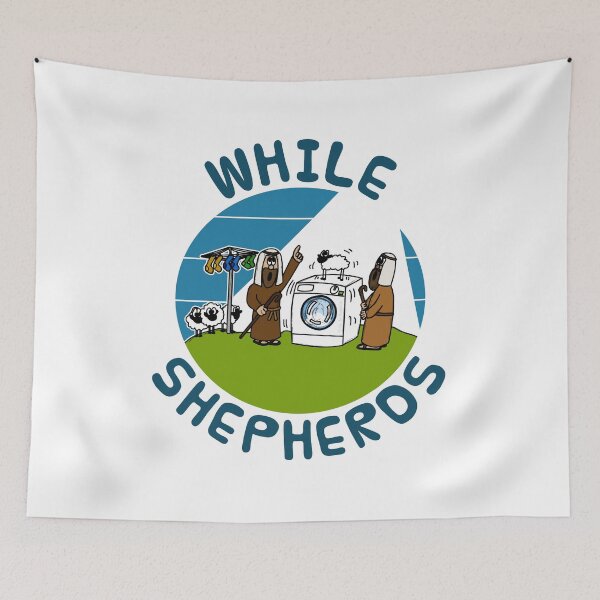 Item preview, While Shepherds Christmas Nativity Church Xmas Funny designed and sold by doodlerob.