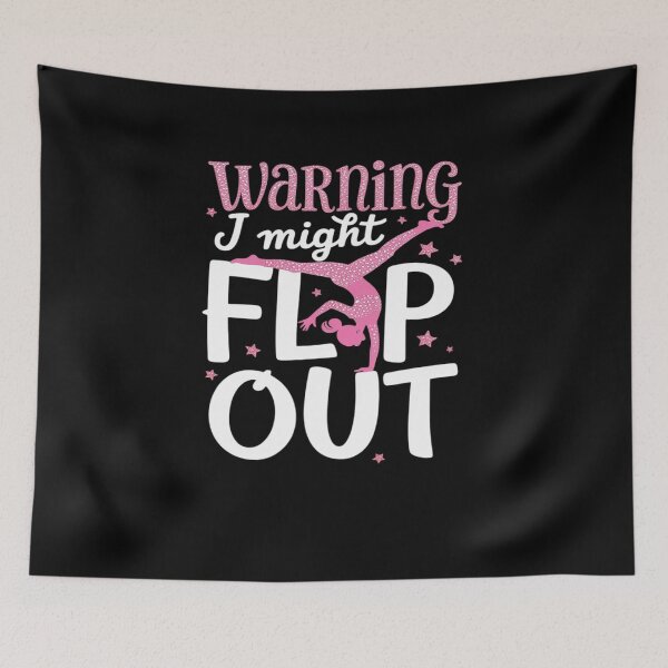 Item preview, I Might Flip Out Funny Gymnast Cheerleading designed and sold by AmparoBoyle.
