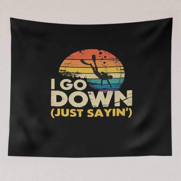 Item preview, I Go Down - Scuba Diver Diving Instructor Underwater designed and sold by marcusry.