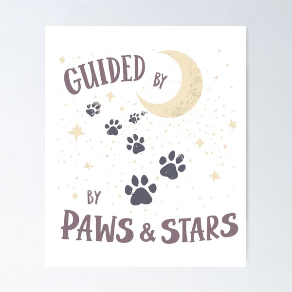 Item preview, Guided by Paws & Stars – Whimsical Pet Lovers Night Sky Design designed and sold by Activity01.