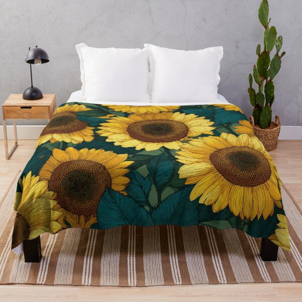 Item preview, Sunflowers – floral splendor & positive vibes | Floral nature design designed and sold by drizzd.