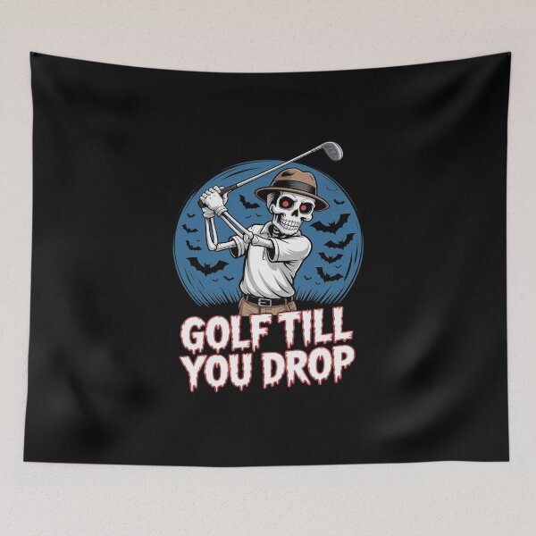 Item preview, Golf Till You Drop Halloween Golf Skeleton  designed and sold by MicanCuteStore.